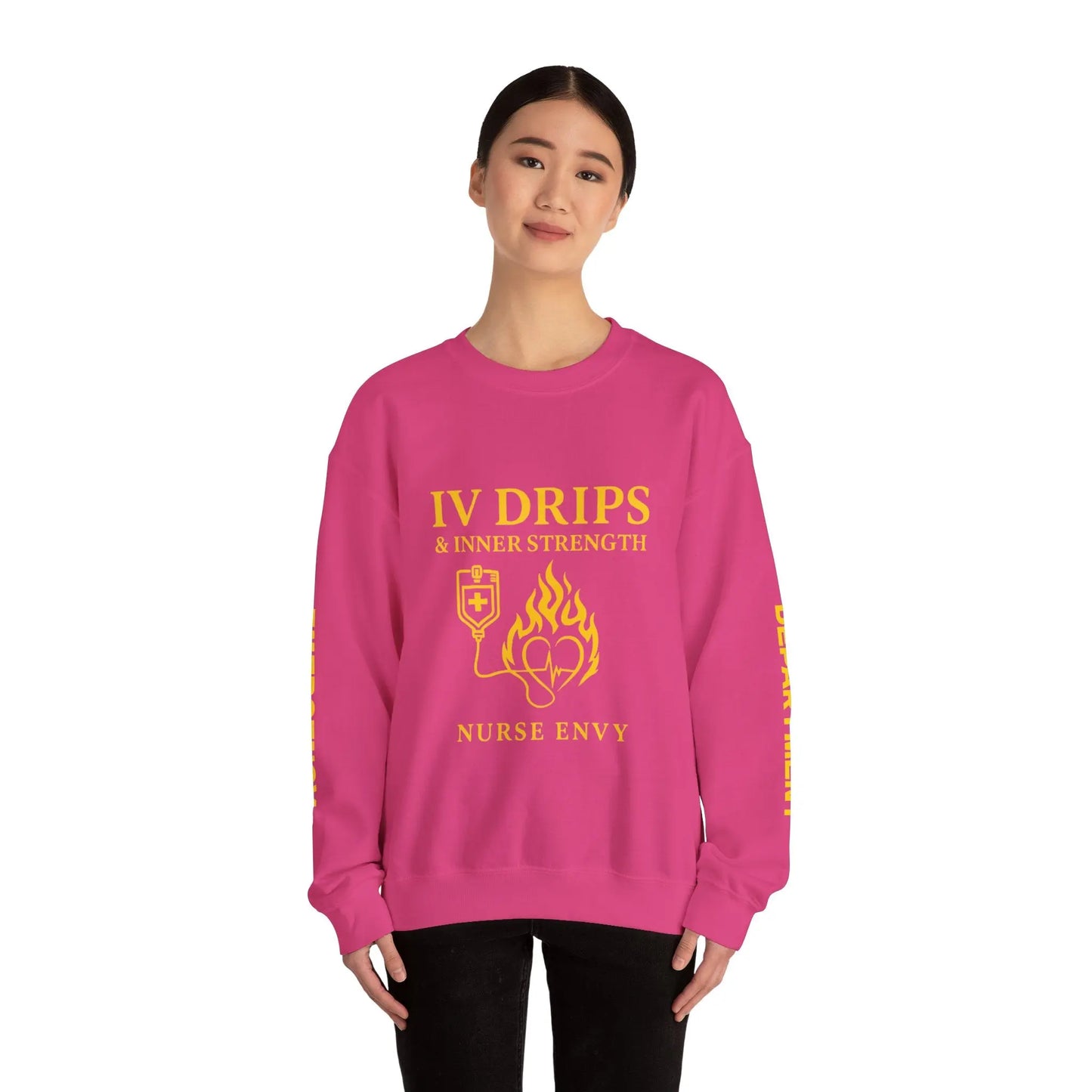 IV Drips & Inner Strength Premium Unisex Nurse Sweatshirt | Couture Envy Printify