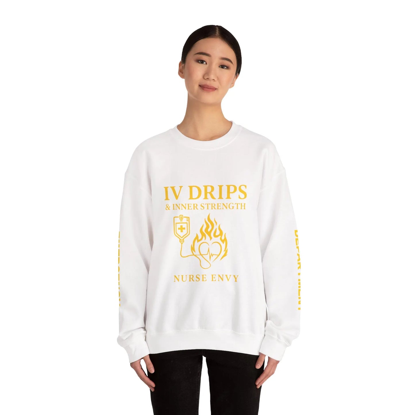 IV Drips & Inner Strength Premium Unisex Nurse Sweatshirt | Couture Envy Printify