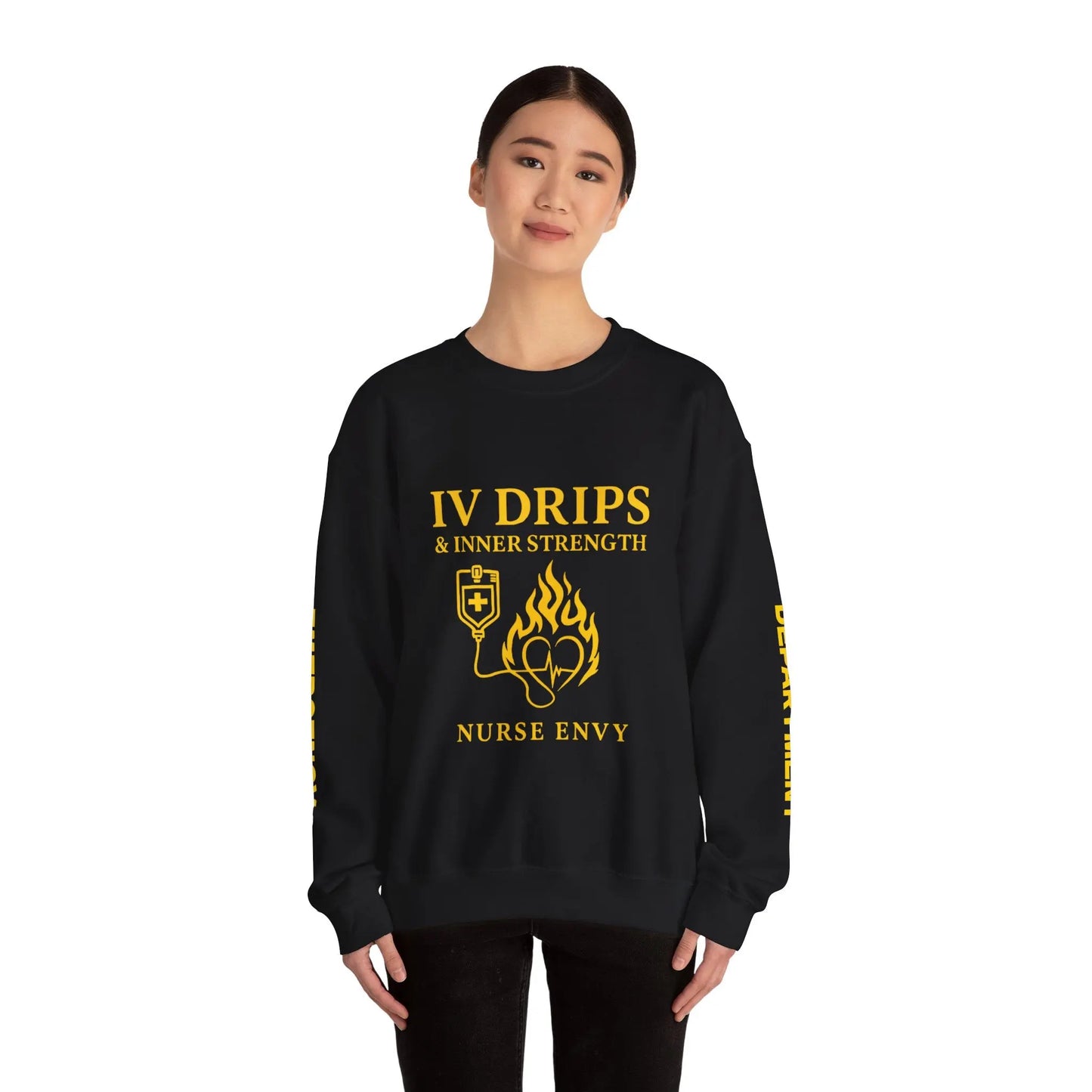 IV Drips & Inner Strength Premium Unisex Nurse Sweatshirt | Couture Envy Printify