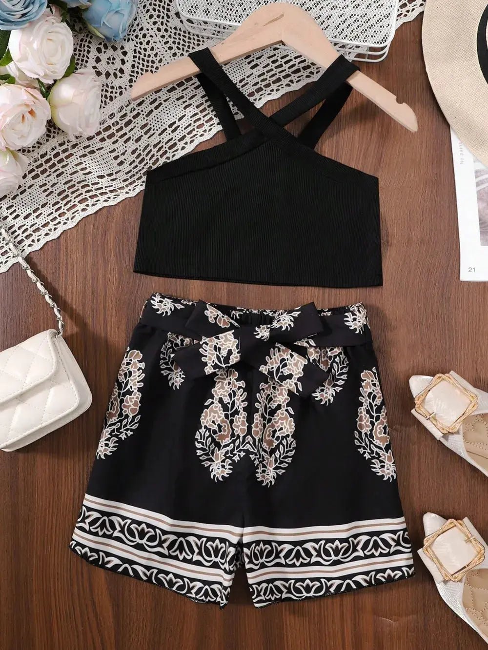 Children's Cami and Printed Pants Set - Couture Envy