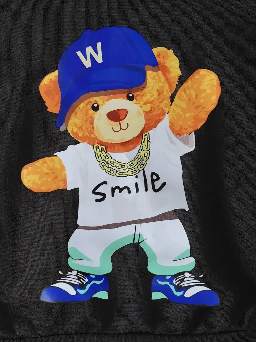 Children's Cartoon Graphic Hoodie and Pants Set - Couture Envy