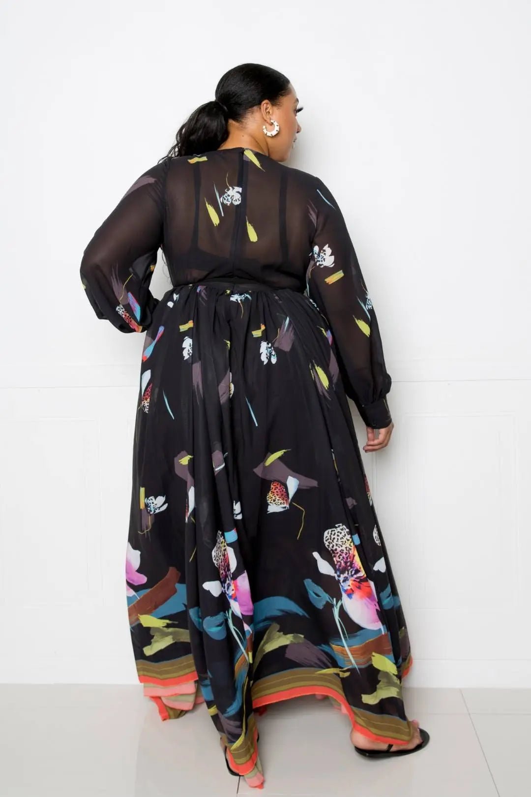 Tropical Print Maxi Dress - Couture Envy