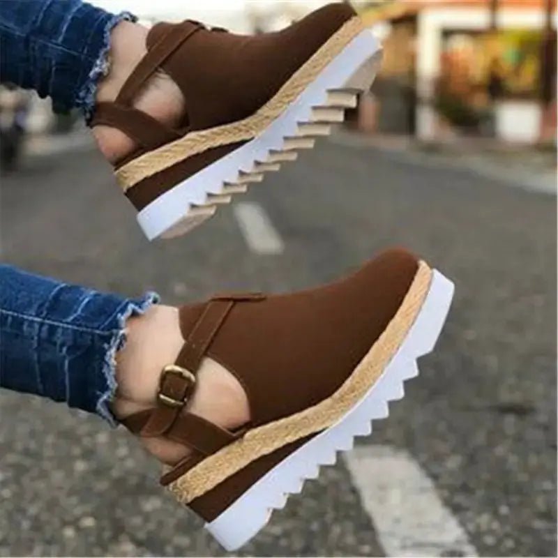 Wedge Heel Platform Women's Shoes - Couture Envy