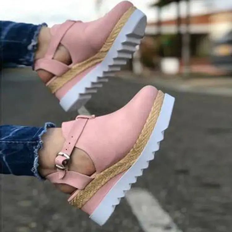 Wedge Heel Platform Women's Shoes - Couture Envy