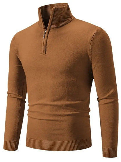 Men's Plus Size Quarter Zip Long Sleeve Sweater – Sweaters | Couture Envy
