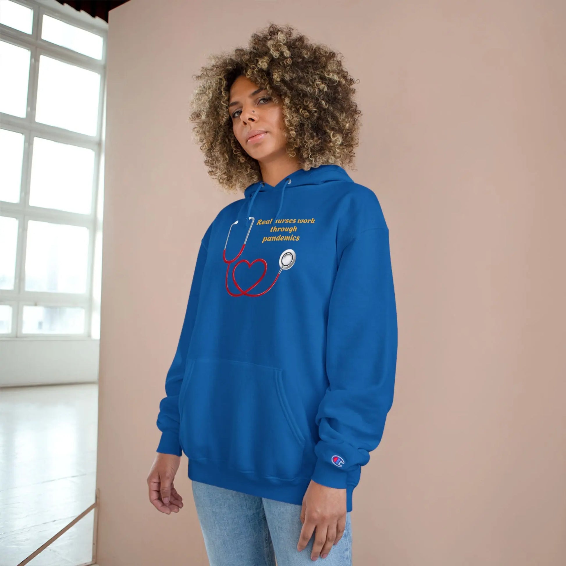 Champion® Nurse Envy Premium Hoodie – Luxury Personalized Nurse Apparel Printify