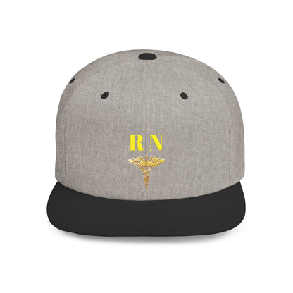 RN Flat Bill Snapback Hat | Couture Envy Printify