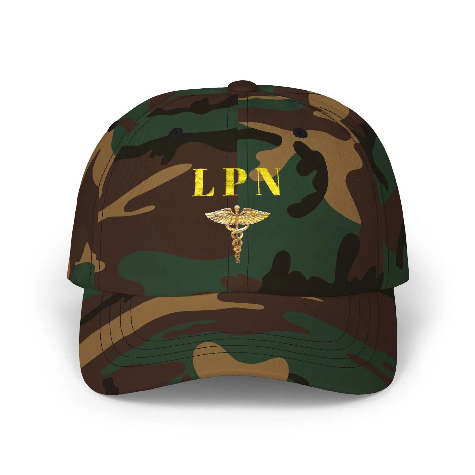 LPN Camo Nurse Cap – Stylish Fashion Hat, Gift for Nurses, Military Cap | Couture Envy Printify