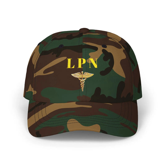 LPN Camo Nurse Cap – Stylish Fashion Hat, Gift for Nurses, Military Cap | Couture Envy Printify