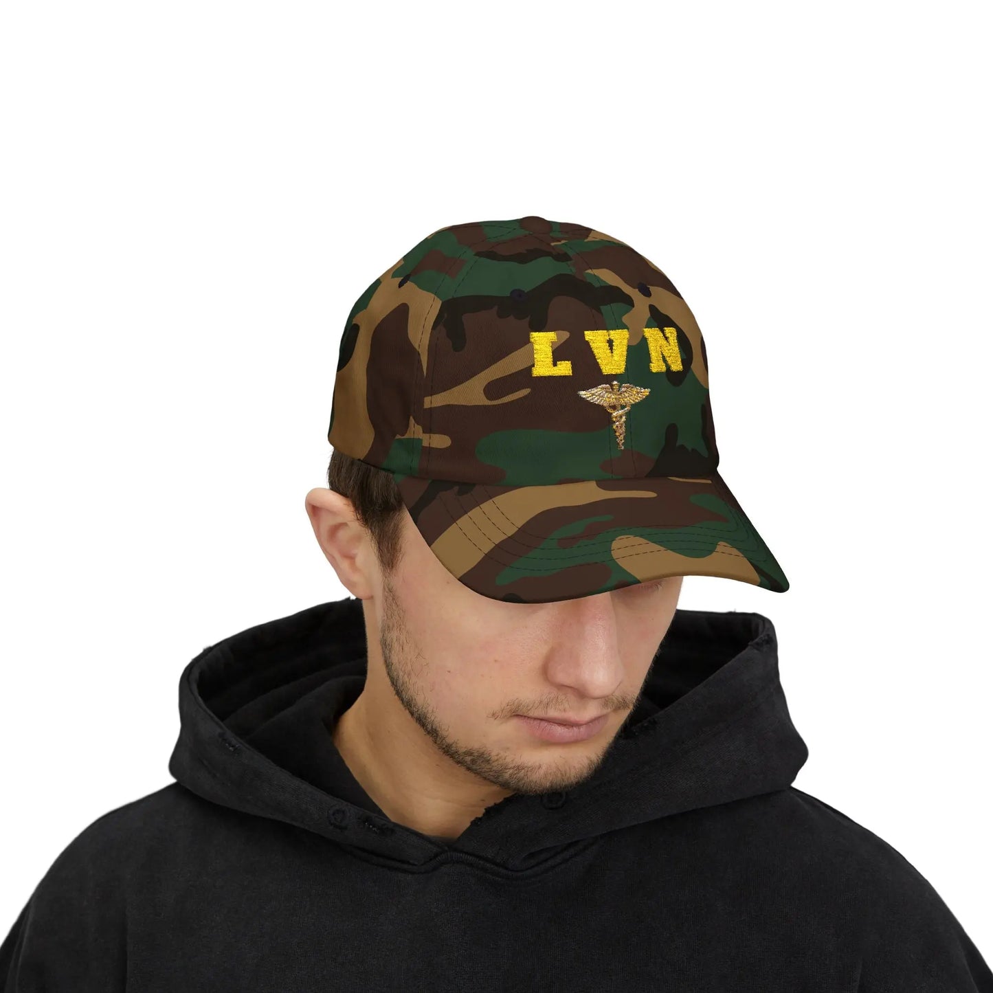 LVN Camo Nurse Cap – Stylish Fashion Hat, Gift for Nurses, Military Cap | Couture Envy Printify
