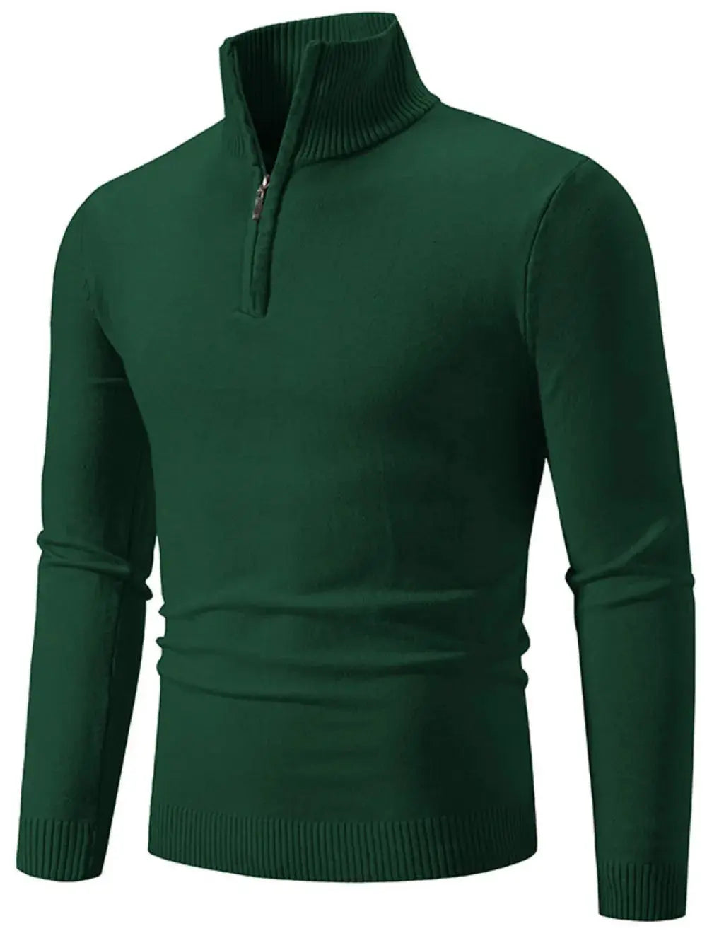 Men's Plus Size Quarter Zip Long Sleeve Sweater – Sweaters | Couture Envy
