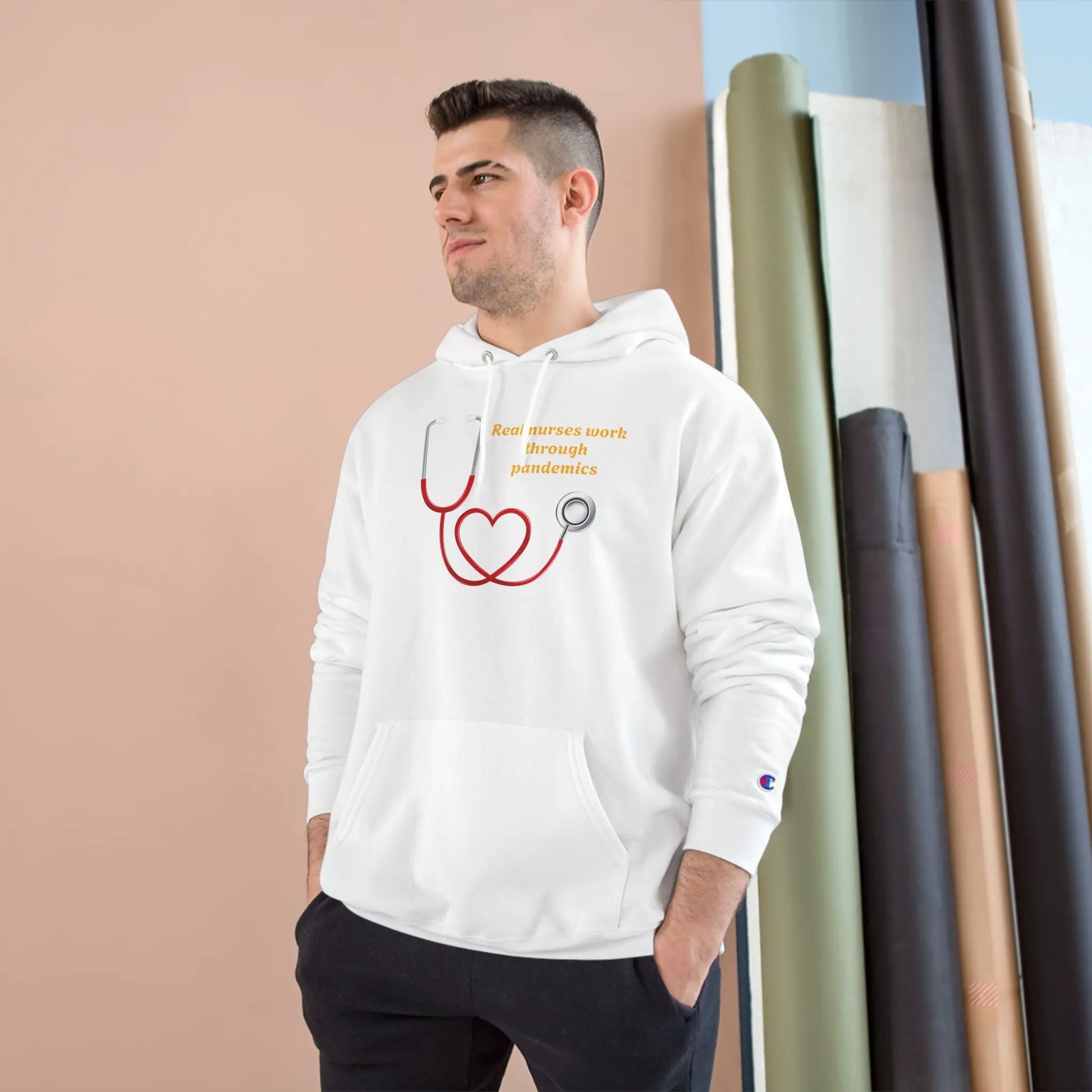 Champion® Nurse Envy Premium Hoodie – Luxury Personalized Nurse Apparel Printify