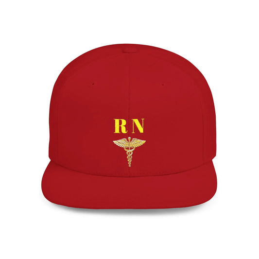 RN Flat Bill Snapback Hat | Couture Envy Printify