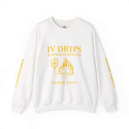 IV Drips & Inner Strength Premium Unisex Nurse Sweatshirt | Couture Envy Printify