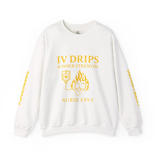 IV Drips & Inner Strength Premium Unisex Nurse Sweatshirt | Couture Envy Printify