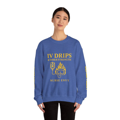 IV Drips & Inner Strength Premium Unisex Nurse Sweatshirt | Couture Envy Printify