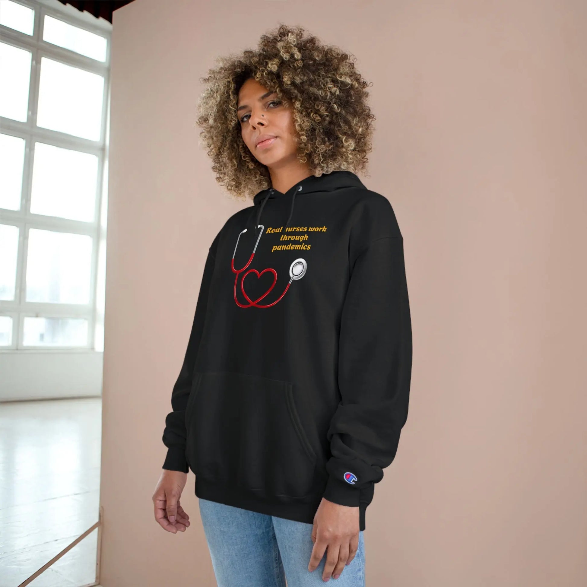 Champion® Nurse Envy Premium Hoodie – Luxury Personalized Nurse Apparel Printify