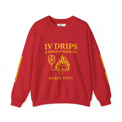 IV Drips & Inner Strength Premium Unisex Nurse Sweatshirt | Couture Envy Printify