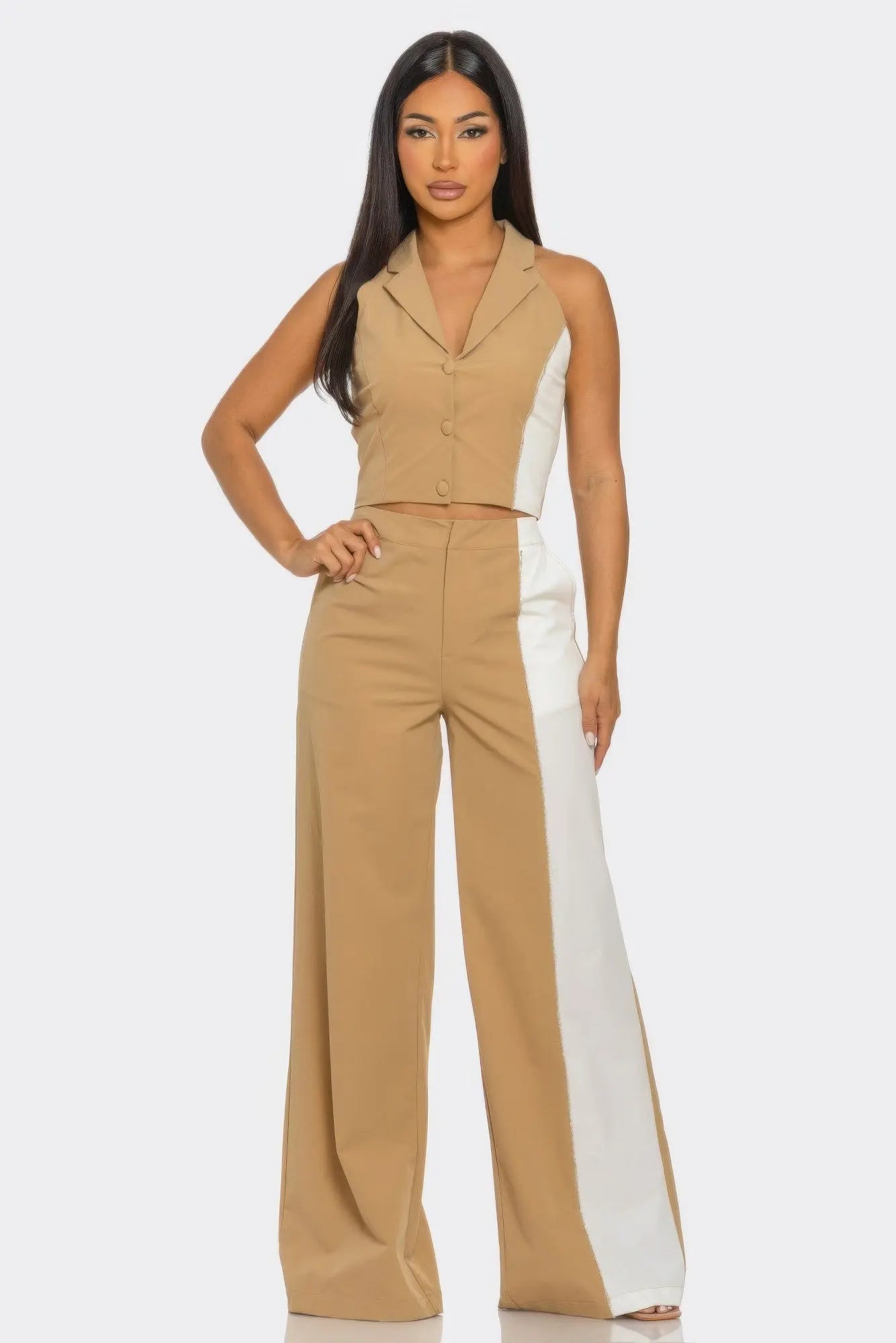2 Pcs Color Block Set - Couture Envy