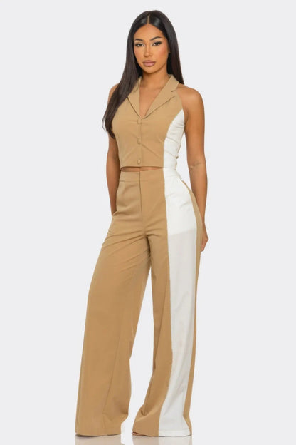2 Pcs Color Block Set - Couture Envy