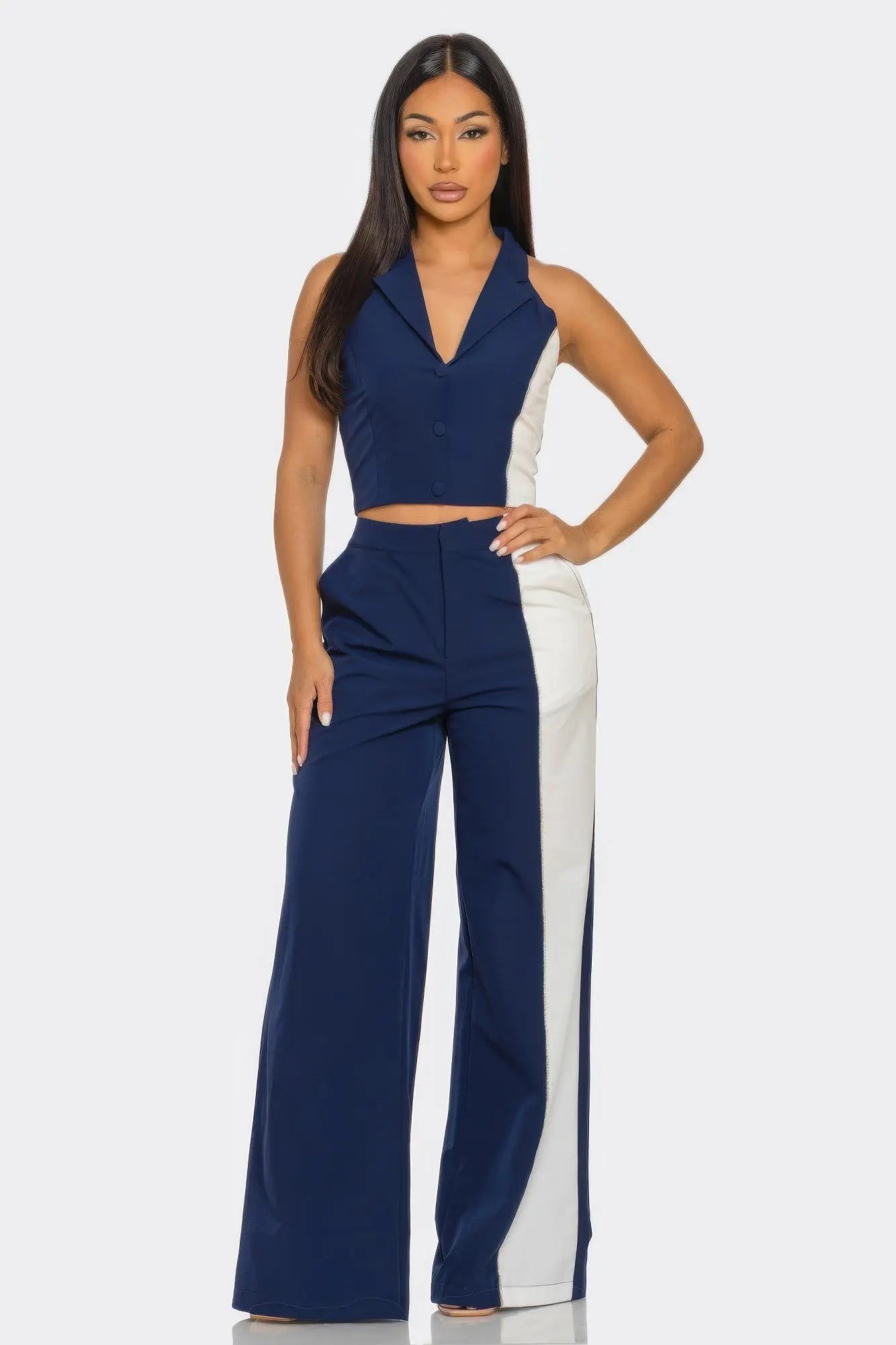 2 Pcs Color Block Set - Couture Envy