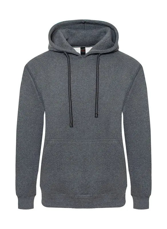 Heavyweight pullover hoodie in charcoal grey