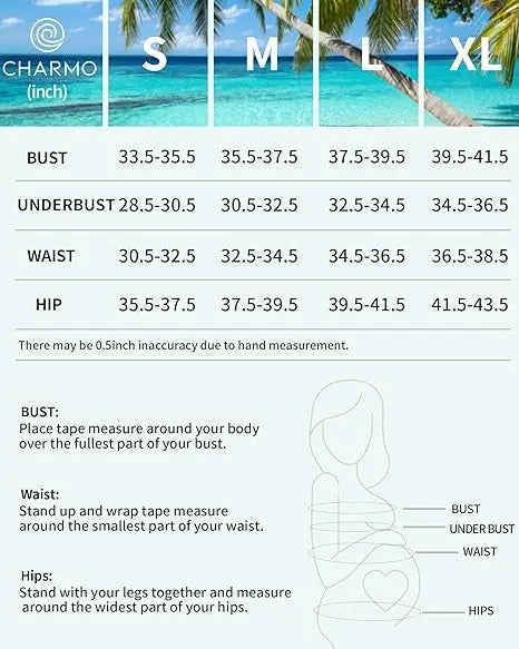 Scalloped Cut Out Maternity Swimsuit size chart