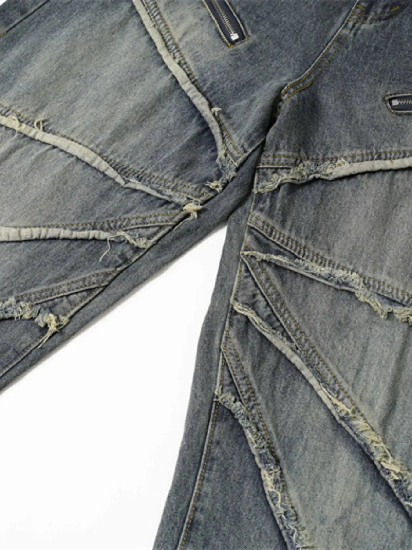  Additional close-up showcasing oversized wide-leg silhouette.