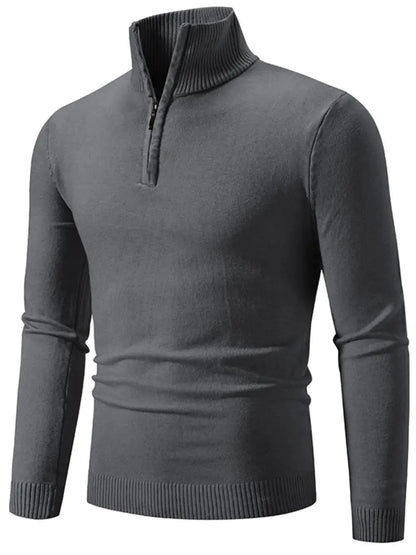 Men's Plus Size Quarter Zip Long Sleeve Sweater – Sweaters | Couture Envy