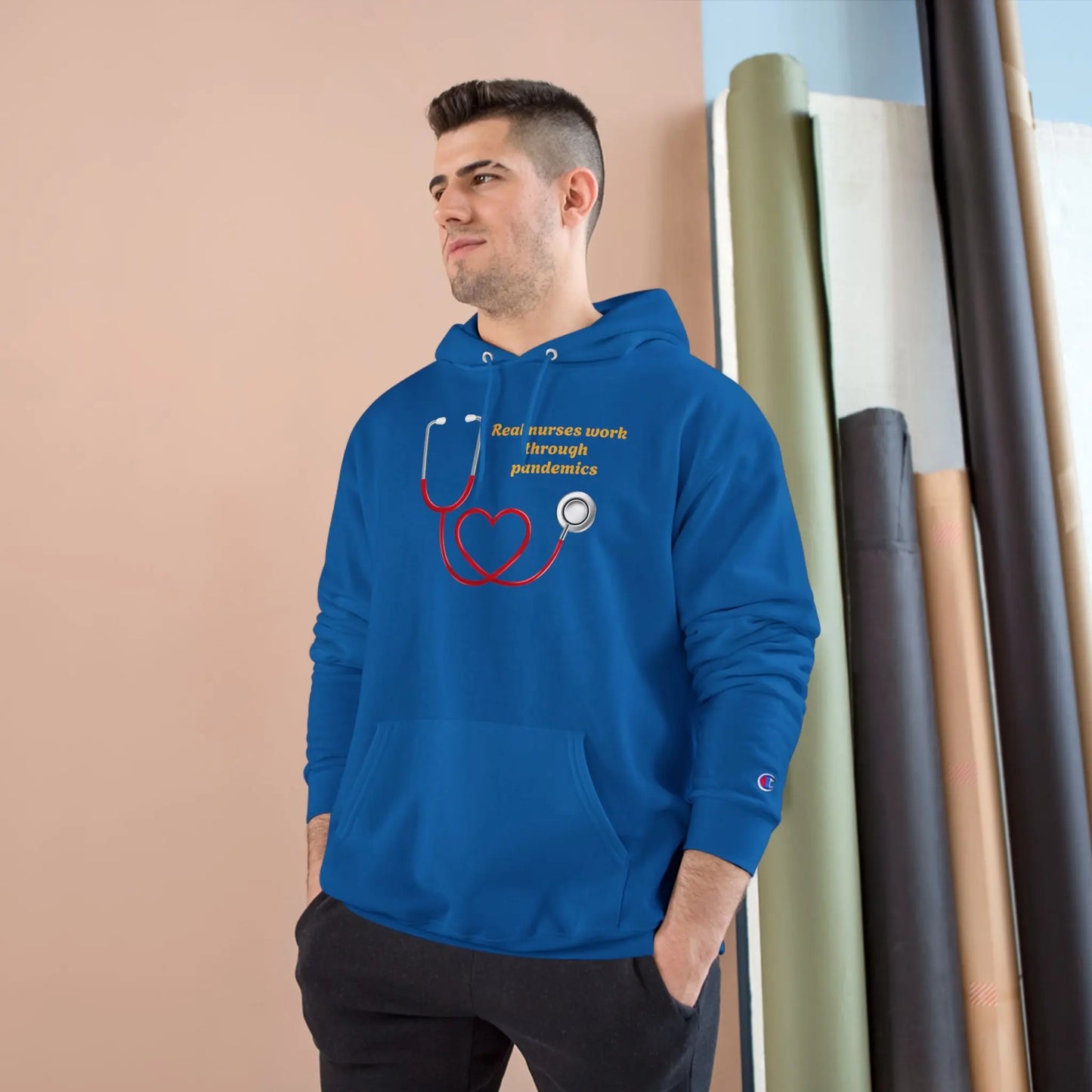 Champion® Nurse Envy Premium Hoodie – Luxury Personalized Nurse Apparel Printify