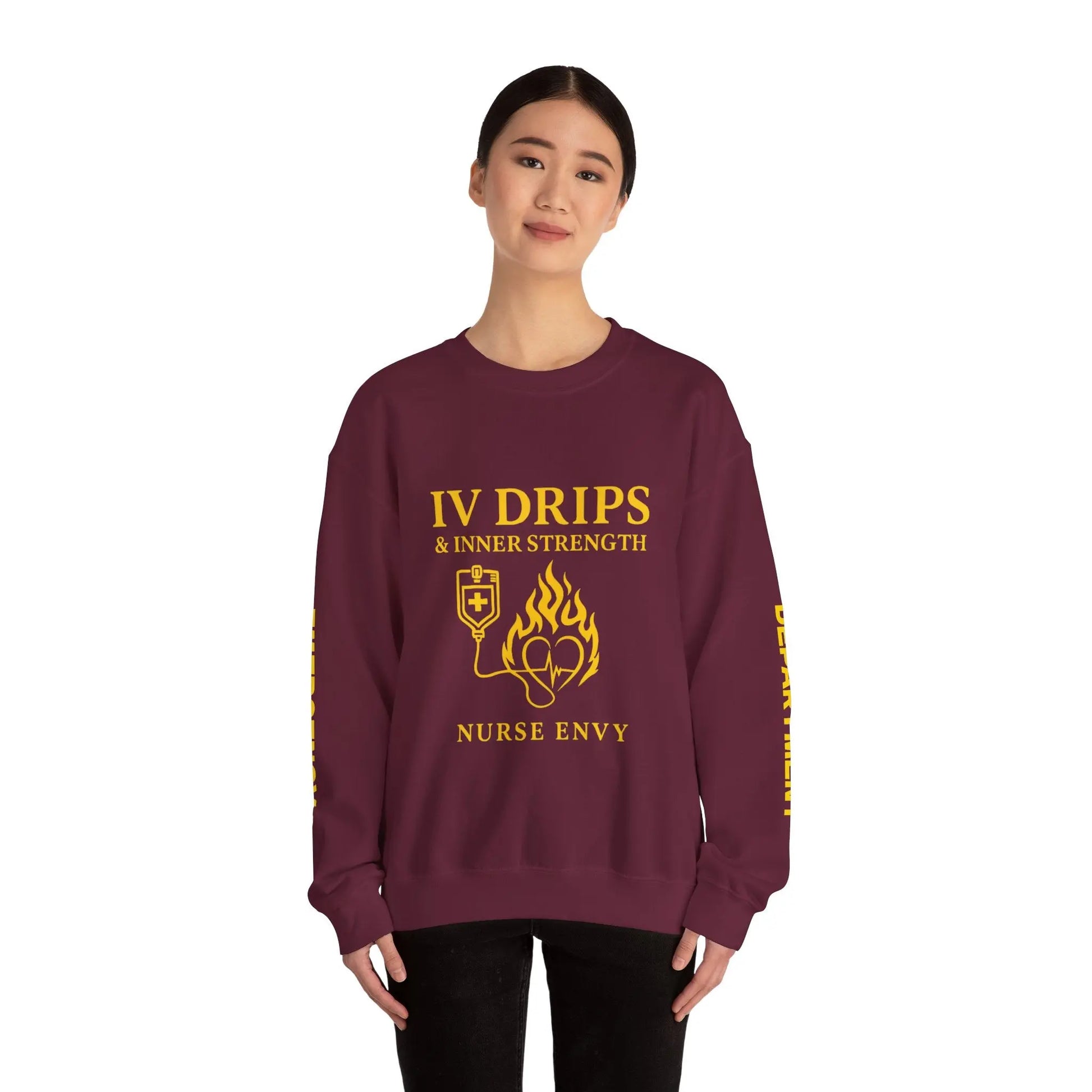 IV Drips & Inner Strength Premium Unisex Nurse Sweatshirt | Couture Envy Printify