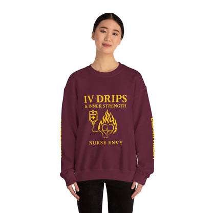 IV Drips & Inner Strength Premium Unisex Nurse Sweatshirt | Couture Envy Printify