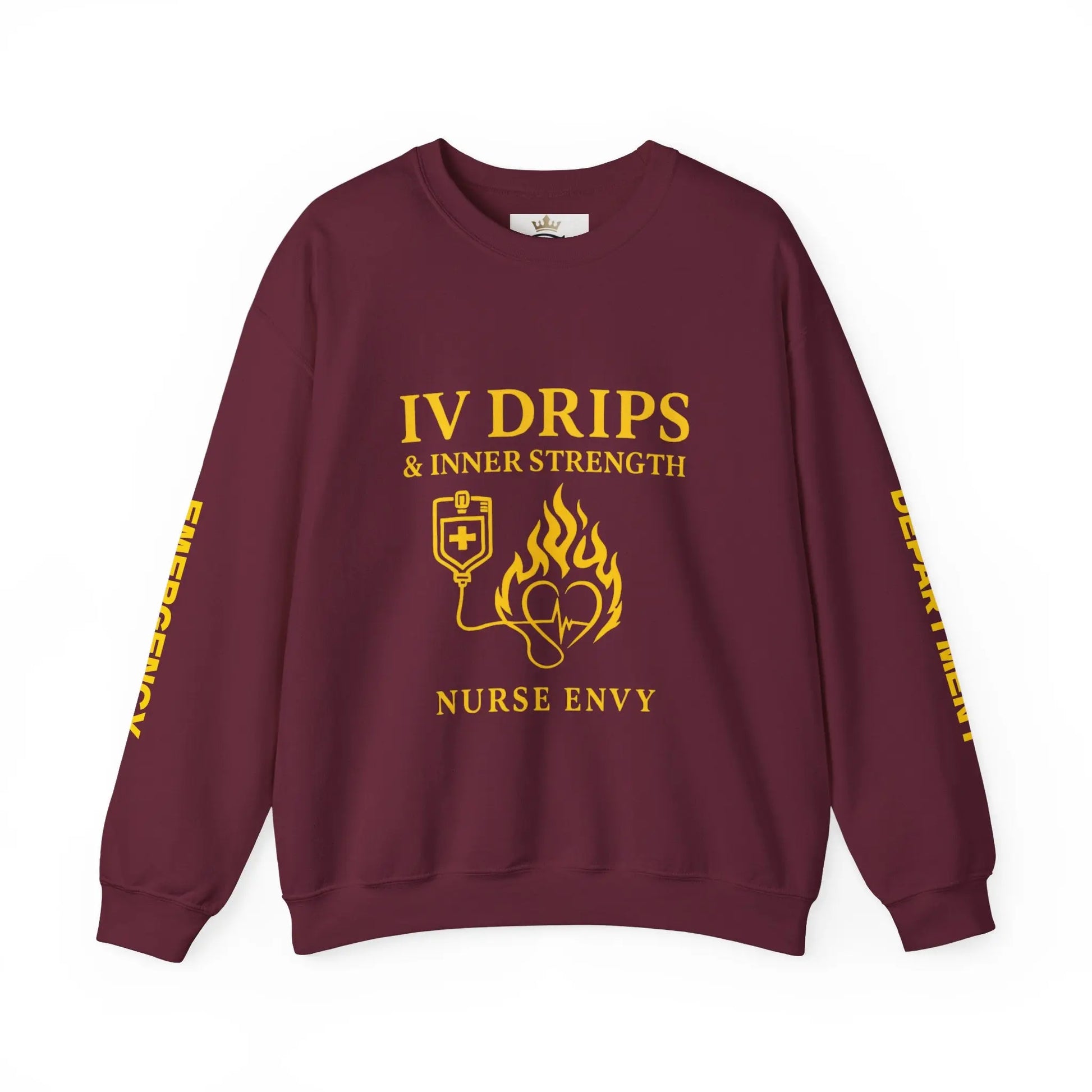 IV Drips & Inner Strength Premium Unisex Nurse Sweatshirt | Couture Envy Printify