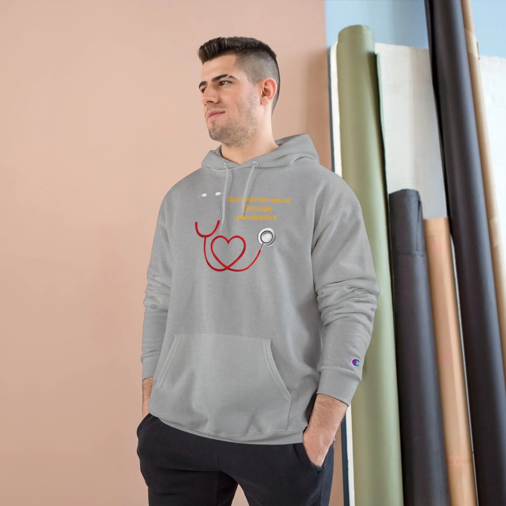 Champion® Nurse Envy Premium Hoodie – Luxury Personalized Nurse Apparel Printify