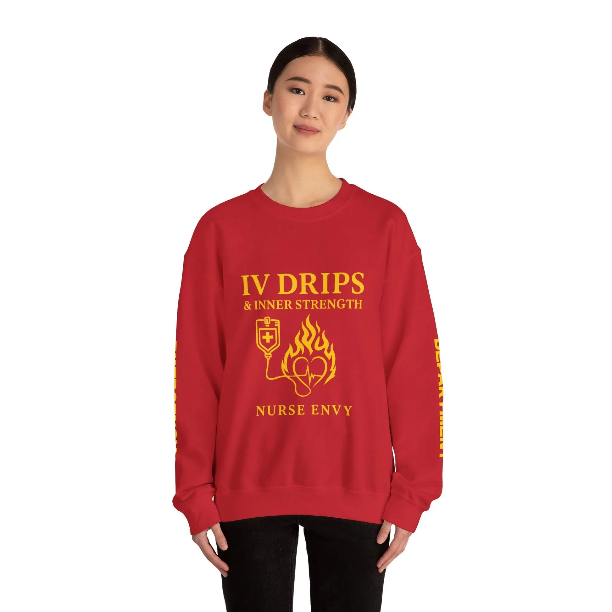 IV Drips & Inner Strength Premium Unisex Nurse Sweatshirt | Couture Envy Printify