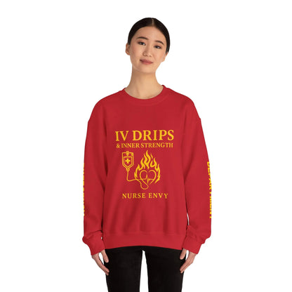 IV Drips & Inner Strength Premium Unisex Nurse Sweatshirt | Couture Envy Printify