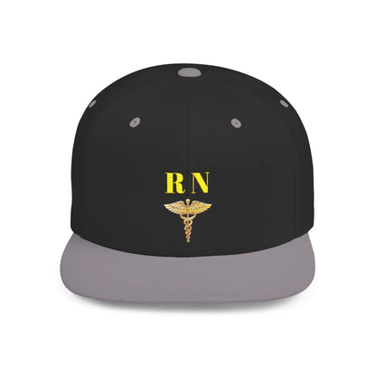 RN Flat Bill Snapback Hat | Couture Envy Printify