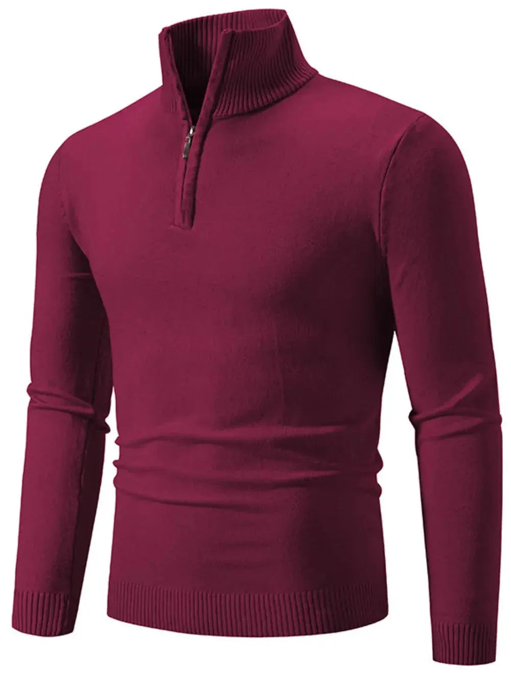 Men's Plus Size Quarter Zip Long Sleeve Sweater – Sweaters | Couture Envy