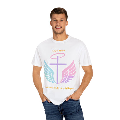 L&D Nurse “Push, Breathe, Believe & Repeat” Tee
