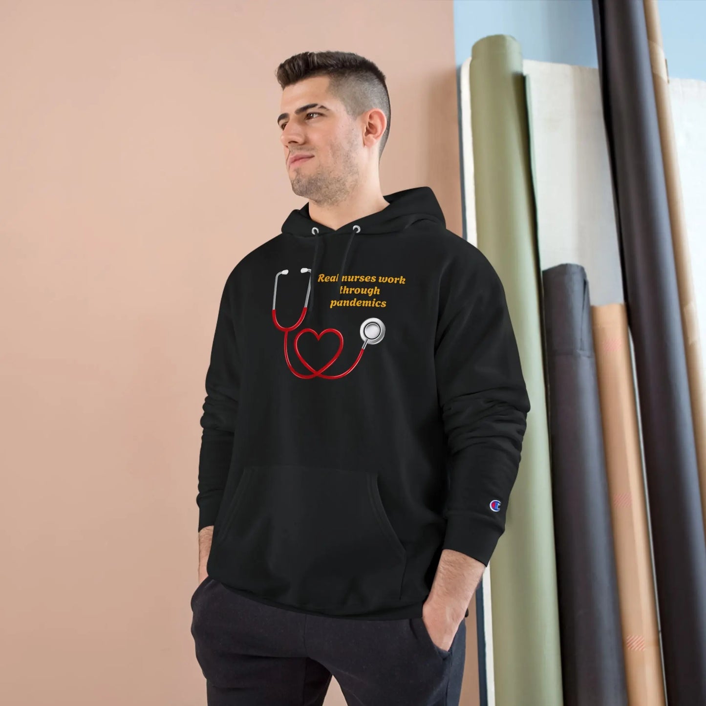 Champion® Nurse Envy Premium Hoodie – Luxury Personalized Nurse Apparel Printify