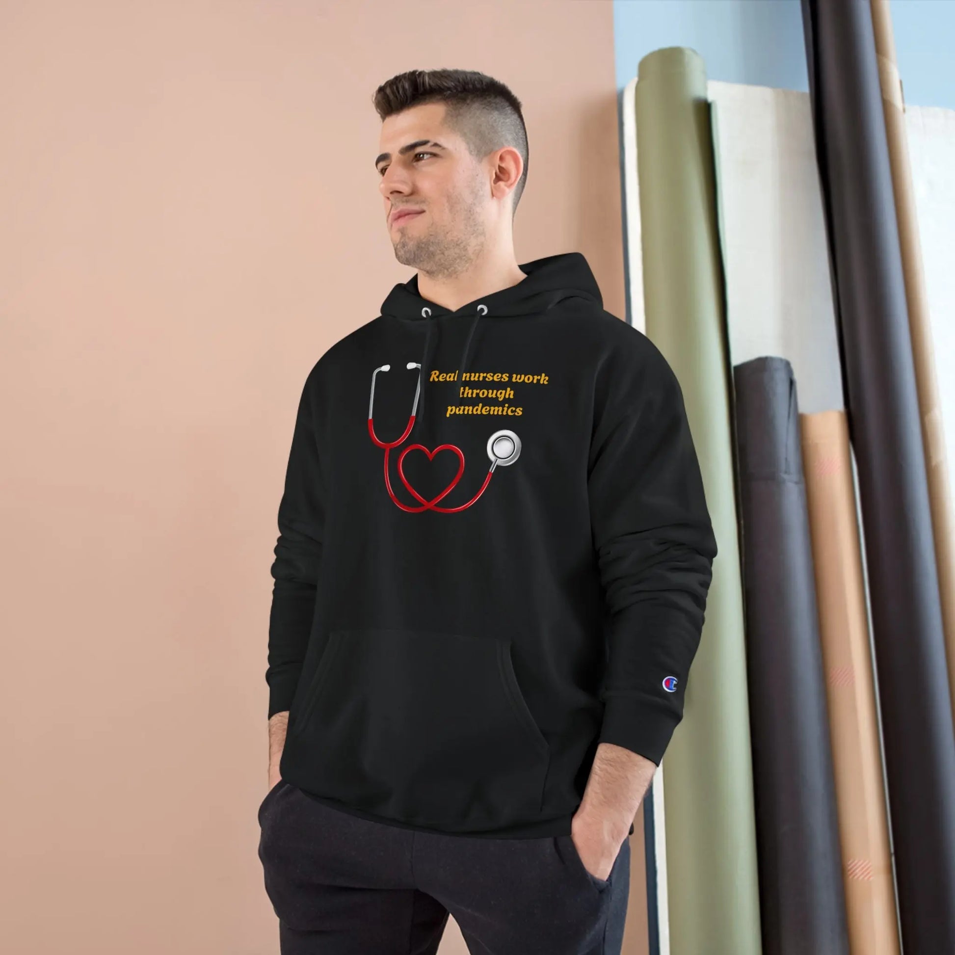 Champion® Nurse Envy Premium Hoodie – Luxury Personalized Nurse Apparel Printify
