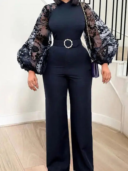 Black high waist lantern sleeve bodycon dress on model.