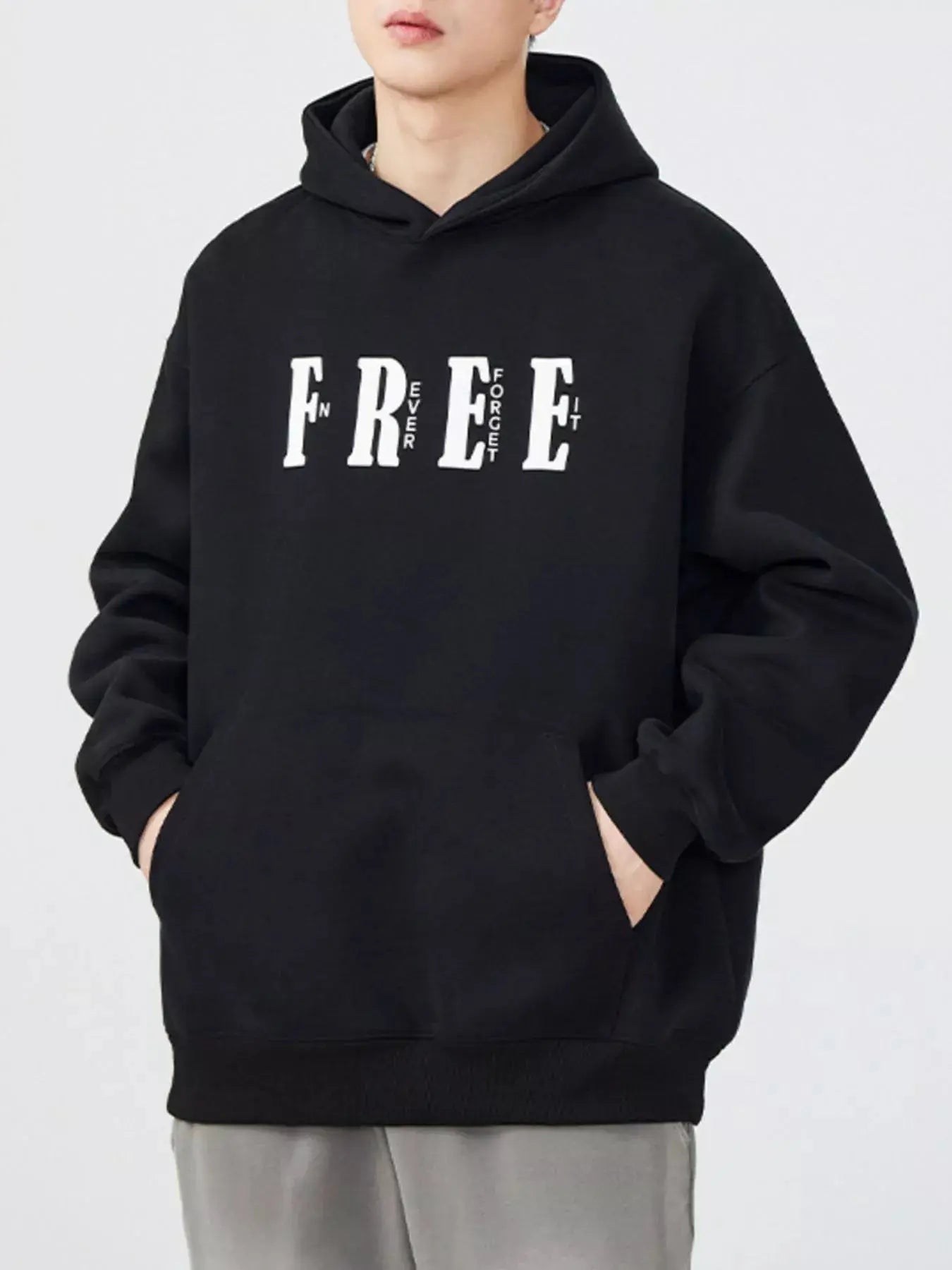 Men's Plus Size Drop Shoulder Kangaroo Pocket Hoodie – Hoodies | Couture Envy