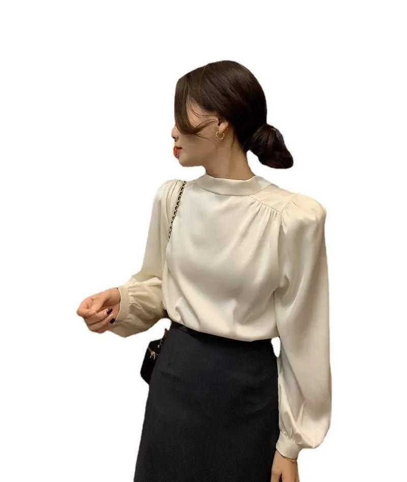 Bubble Sleeve Lace - up Blouse Top Woman - Couture Envy