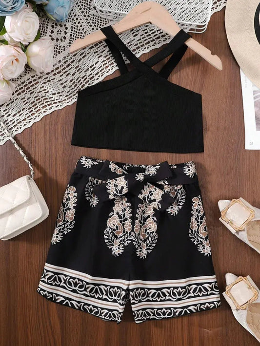 Children's Cami and Printed Pants Set - Couture Envy