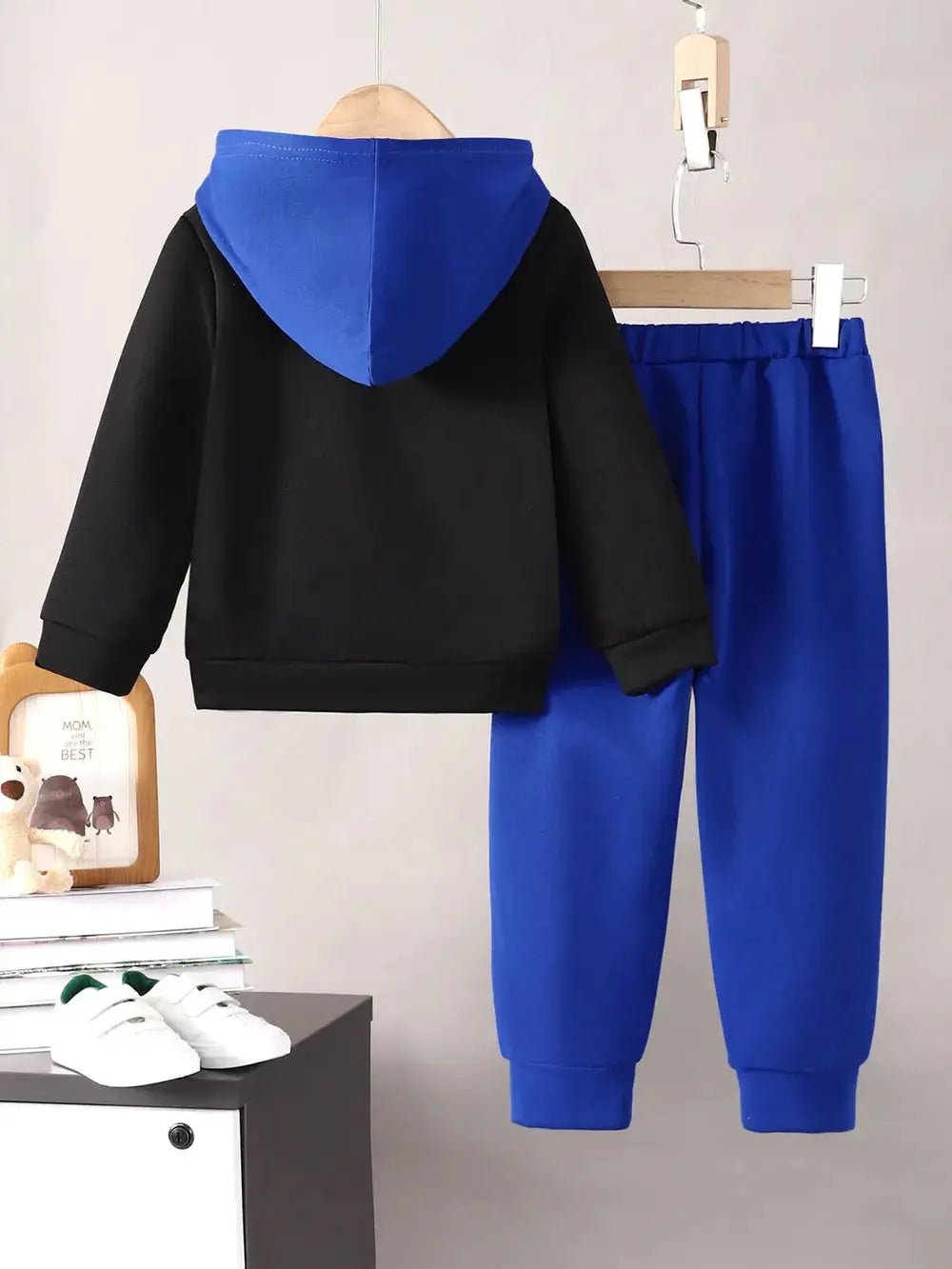 Children's Cartoon Graphic Hoodie and Pants Set - Couture Envy