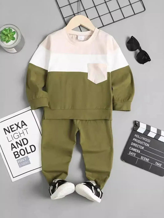 Children's Color Block Top and Pants Set - Couture Envy