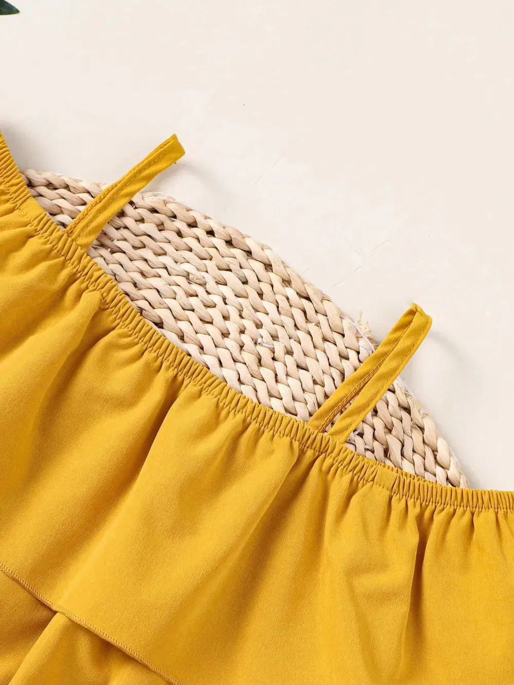 Children's Ruffled Spaghetti Strap Top and Pants Set - Couture Envy