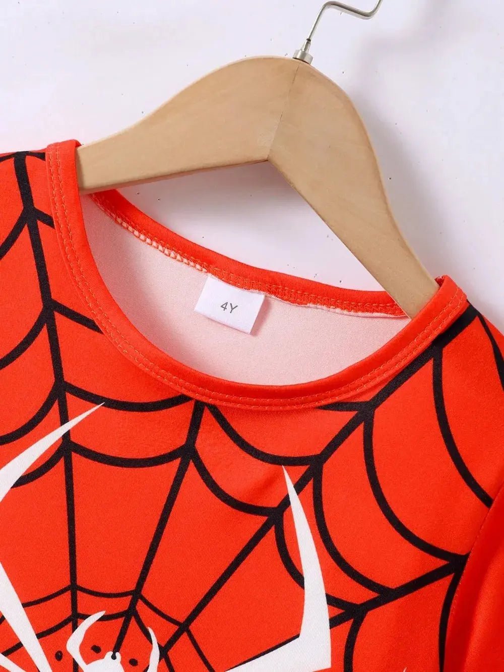 Children's Spider Round Neck Short Sleeve T-Shirt and Pants Set - Couture Envy