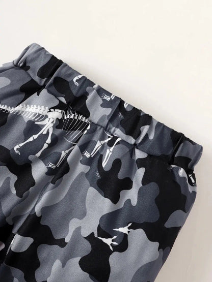 Children's Camouflage Pants close up picture of pants waste.